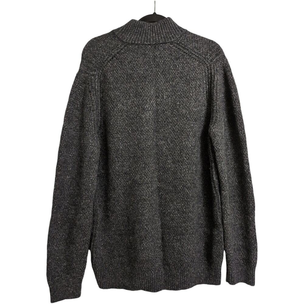 Immagini Gray Collar Button Placket Wool Blend Pu… - image 3